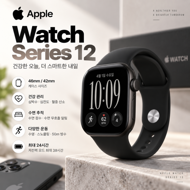 Apple 애플워치 시리즈12 46mm GPS 셀룰러 블랙 색상 출시