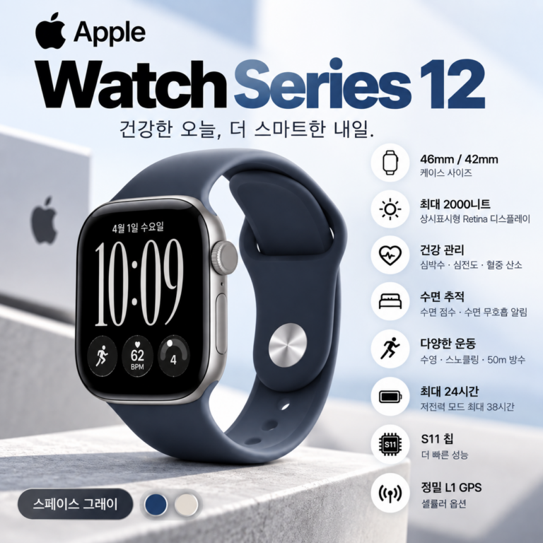 Apple Watch 애플워치 시리즈 12 스페이스그레이 42mm GPS 셀룰러 출시