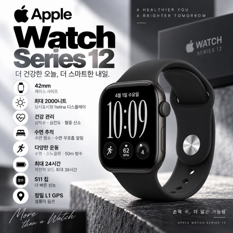 Apple Watch 애플워치 시리즈 12 42mm 블랙 GPS 셀룰러 출시