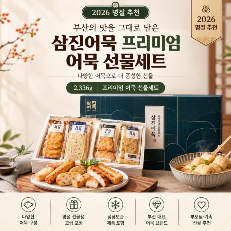 회사 단체 선물세트 추천 4만원대 프리미엄 삼진어묵 추석 명절 선물세트 2.3kg