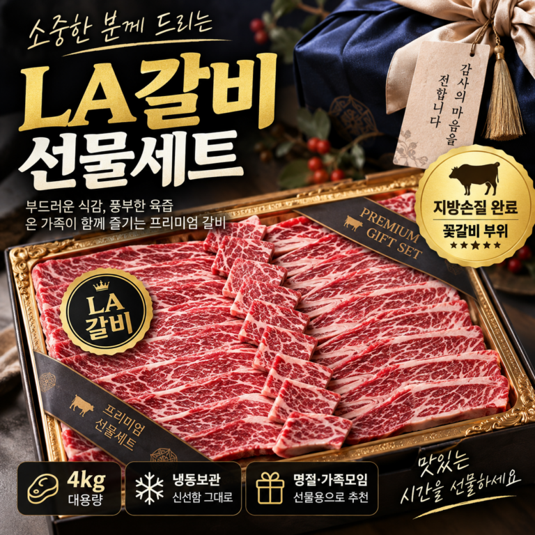 추석 LA갈비 4kg 가족식사 부모님 선물세트 추천 5,869개 후기
